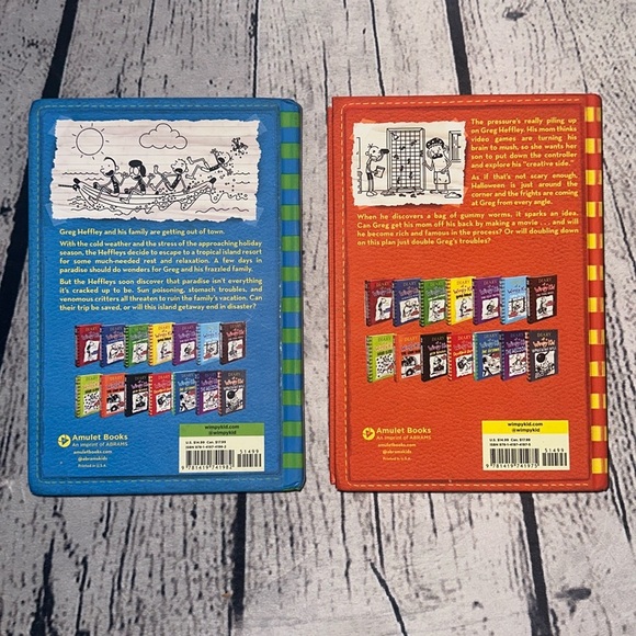 Diary of a Wimpy Kid Double Down & Get Away by Jeff Kinney 2 HARD COVER BOOKS - Picture 5 of 9